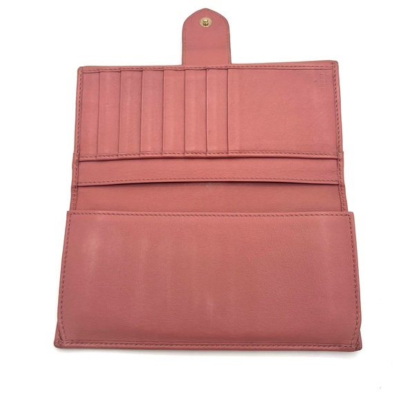 Gucci GG Canvas Wallet with Gold Chain - Picture 6 of 11